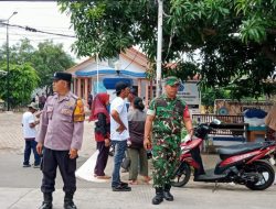Personil Koramil 1601 Indramayu Laksanakan Pengamanan Kampanye Calon Kuwu Desa Balongan 