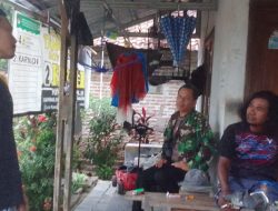 Sertu Duloh Anggota Koramil 1605/Sukagumiwang Laksanakan Kegiatan Komsos Dengan Masyarakat 