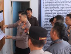 Kapolres Indramayu Cek Kesiapan TPS dan Sekretariat Panitia Pilwu