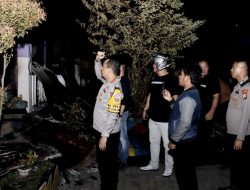 Kapolres Bitung bersama Walikota Bitung, Dandim 1310 Bitung, Dan Satrol serta Wakil Walikota Bitung Turun Kelokasi Kebakaran di Aertembaga