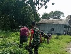 Babinsa Koramil 1608 Karangampel Bantu Percepatan Pembuatan Bangunan Kopdes Merah Putih Desa Tanjungsari