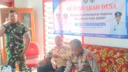 Koramil 1608 Karangampel Menghadiri Musrembang Desa Terkait Pembahasan Pembangunan KDMP Cangkingan 