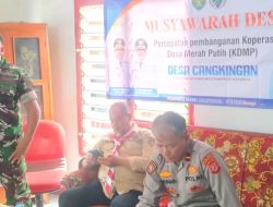 Koramil 1608 Karangampel Menghadiri Musrembang Desa Terkait Pembahasan Pembangunan KDMP Cangkingan 