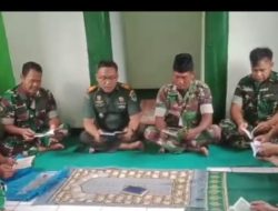 Tingkatkan Keimanan Dan Ketaqwaan, Koramil 1605 Sukagumiwang Melaksanakan Sholat Dzuhur Berjamaah 