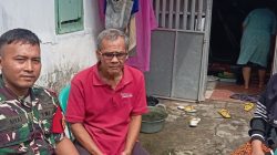 Koramil 1601 Indramayu Takziah ke Rumah Duka Almarhum Purnawirawan Serma Djumadi