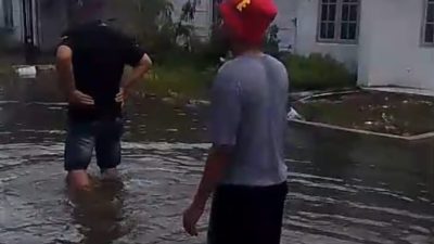 Kota Mangga Kebanjiran,Bupati Indramayu : Banjir Hanyalah Fenomena Alam,Jangan di Salahkan