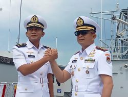 TNI AL Gelar Sertijab Komandan KRI Kakap-811 di Jajaran Satrol Kodaeral VIII
