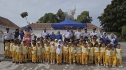 Dishub Indramayu Mensosialisasikan Program SALUD Bersama Siswa Siswi TK Trisula Pertiwi