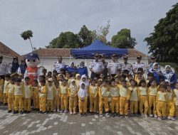 Dishub Indramayu Mensosialisasikan Program SALUD Bersama Siswa Siswi TK Trisula Pertiwi