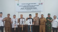 Panpilwuaw Desa Jatibarang Baru Sukses Tetapkan Calon dan Undi Nomor Urut Kuwu PAW