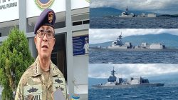 TNI AL KODAERAL VIII Gelar Latihan Bersama Kapal Perang Jepang di Perairan Laut Sulawesi