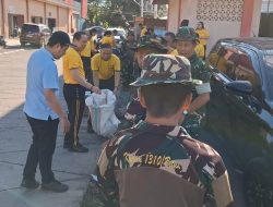 TNI AL–KODAERAL VIII Gelar Kerja Bakti Peduli Lingkungan, Dorong Gerakan Indonesia ASRI di Pasar Bersehati Manado