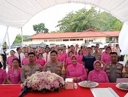 Kapolres Mitra Silaturahmi ke Polsek Belang dan Ratatotok, Tekankan Disiplin dan Kepedulian Sosial