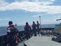 TNI AL Kodaeral VIII Gelar Passex Bersama Kapal Perang Jepang di Perairan Bitung