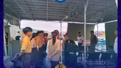 Tanamkan Wawasan Kebaharian, Satrol Kodaeral VIII TNI AL Terima Kunjungan Edukatif Pelajar di Sulut
