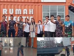 Satrol Kodaeral VIII Bitung Kerahkan 10 Personel Bersihkan Rumah Kreatif, Dukung Kolaborasi Komunitas