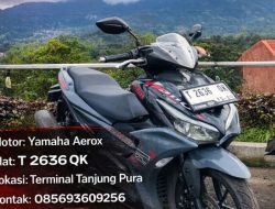 Motor Yamaha Aerox Raib di Terminal Tanjung Pura, Warganet Diimbau Waspada