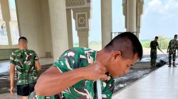 Ratusan Personel TNI Bersihkan Asrama Haji Jelang Pelaksanaan Haji 2026