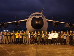 Airbus A400M Mendarat Perdana di Lanud Sam Ratulangi, Perkuat Modernisasi TNI AU