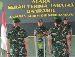 Kodim 0616/Indramayu Gelar Sertijab Danramil dan Danki Produksi