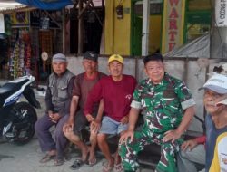Babinsa Cemara Kulon Perkuat Sinergi dengan Warga Melalui Komsos
