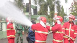 Kodim 0616/Indramayu dan Damkar Gelar Latihan Bersama, Perkuat Sinergitas Penanggulangan Kebakaran