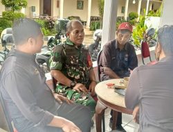 Mempererat Silaturrahmi, Anggota Koramil 1601/Indramayu Laksanakan Komsos Bersama Warga Binaan 