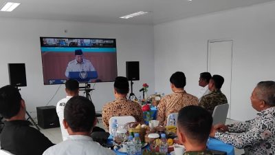 Dandim 0616/Indramayu Bersama Forkopimda Ikuti Peresmian 1.061 Gerai KDKMP oleh Presiden RI