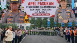KESIAPAN PENUH! POLRES BITUNG GELAR APEL GELAR PASUKAN, KERAHKAN 374 PERSONEL GABUNGAN AMANKAN TAKBIRAN DAN IDUL ADHA 1447 H