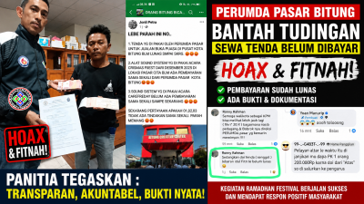 Panitia Ramadhan Festival Perumda Pasar Bitung Tegas Bantah Isu Tunggakan Sewa Tenda, Sebut Informasi Menyesatkan dan Tidak Berdasar