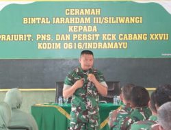 Bintaljarahdam III/Siliwangi Berikan Pembinaan Mental kepada Prajurit, PNS, dan Persit Kodim 0616/Indramayu