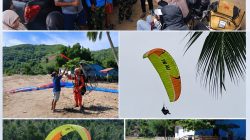 TNI AU Lanud Sam Ratulangi dan Fasi Sulut Gelar Latihan Penyegaran Paramotor-Paralayang di Desa Wisata Dunu