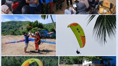TNI AU Lanud Sam Ratulangi dan Fasi Sulut Gelar Latihan Penyegaran Paramotor-Paralayang di Desa Wisata Dunu