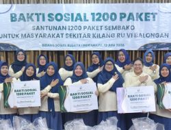 PWP RU VI Balongan Salurkan 1.200 Paket Sembako dan Santuni 150 Anak Yatim pada HUT ke-26