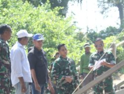 Tim Audit Wasrik Itdam III/Siliwangi Tinjau Pembangunan Jembatan di Wilayah Kodim 0616/Indramayu