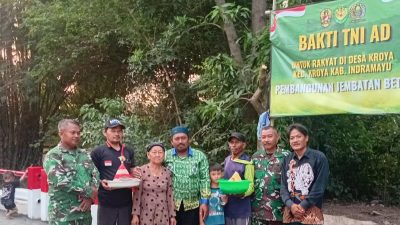 Syukuran Pembangunan Jembatan Perintis Garuda, Warga Blok Tegal Desa Kroya Ungkapkan Rasa Syukur