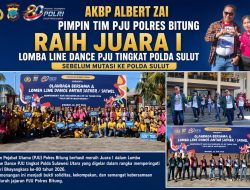 AKBP Albert Zai Pimpin Tim PJU Polres Bitung Raih Juara I Lomba Line Dance PJU Tingkat Polda Sulut Sebelum Mutasi ke Polda