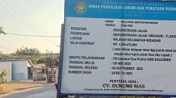 Diduga Dikerjakan Asal Jadi, Proyek Rekonstruksi Jalan Widasari–Tlakop Senilai Rp1,8 Miliar Tuai Kekecewaan Warga