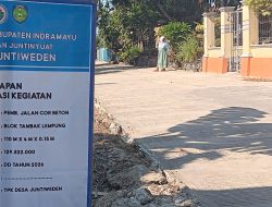 Jalan Cor Beton Blok Tambak Lempung Rampung, Warga Juntiweden Siapkan Syukuran Sebagai Wujud Rasa Syukur
