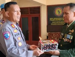 Danramil 1601/Indramayu Sampaikan Ucapan Selamat HUT Bhayangkara ke-80 kepada Polsek Indramayu dan Polsek Balongan