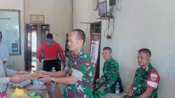Koramil 1608/Karangampel Berikan Tumpeng dan Ucapan Selamat HUT Bhayangkara ke-80 kepada Polsek Karangampel
