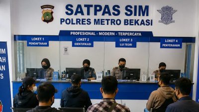 Pelayanan Satpas SIM Polres Metro Bekasi Dapat Apresiasi, Proses Cepat, Ramah, dan Transparan