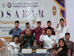 Danramil 1609 Juntinyuat Hadiri dan Menjadi Keynote Speaker dalam Orientasi Santri Baru Pondok Pesantren Tahfidzul Qur’an Darul Falah