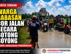 Warga Desa Rabasan Kedungdung Gotong Royong Cor Jalan Tanpa Anggaran Dari Pemerintah