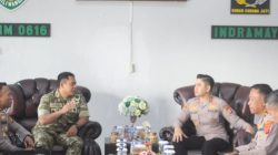 Kapolres Indramayu Kunjungi Kodim 0616/Indramayu, Perkuat Sinergitas TNI-Polri