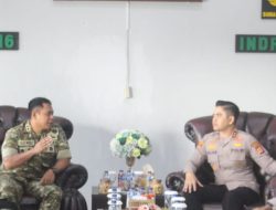 Kapolres Indramayu Kunjungi Kodim 0616/Indramayu, Perkuat Sinergitas TNI-Polri
