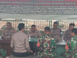 Silaturahmi Perkuat Sinergitas TNI-Polri, Kapolsek Juntinyuat Kunjungi Koramil 1609/Juntinyuat