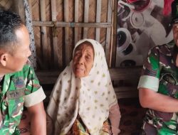 Peduli Lansia, Babinsa Koramil 1610/Krangkeng Data Kondisi Nenek Isah yang Hidup Seorang Diri di Desa Srengseng