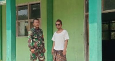Babinsa Koramil 1603/Lohbener Dampingi Revitalisasi SMK Islam Nusantara di Desa Cidempet
