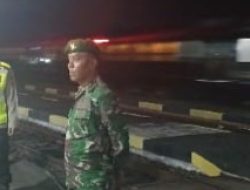 Danramil 1605/Sukagumiwang Pimpin Pengamanan Rute VVIP Lajur Kereta Api Presiden RI, Seluruh Rangkaian Berjalan Aman dan Lancar